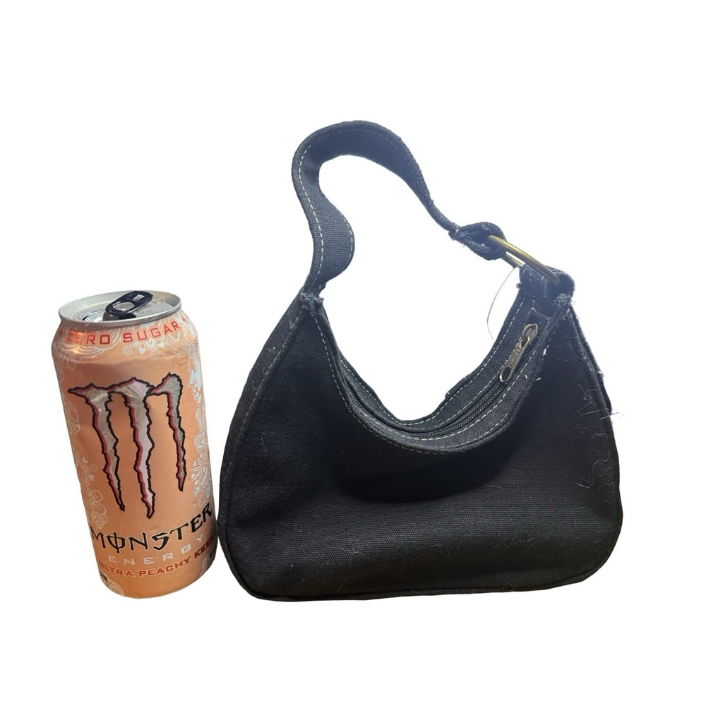 New With Tags Vintage Y2K Black Mudd Bagz Brand Purse hobo top - Picture 4 of 4
